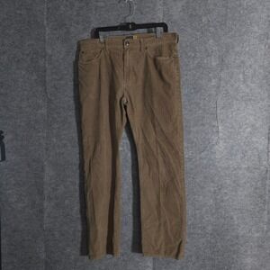 J. Crew Slim Straight Corduroy Pants Mens 36x32 Cotton Casual Brown Designer